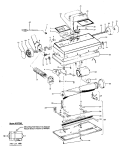 POWEREDNOZZLE Diagram and Parts List for S3137---  Hoover Upright Vacuum