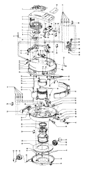 CORDREEL, MAINHOUSING Diagram and Parts List for S3153---  Hoover Upright Vacuum