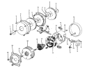 MOTOR ASSEMBLY Diagram and Parts List for S3205---  Hoover Upright Vacuum