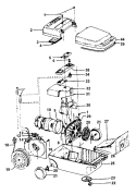 CORDREEL, MAINHOUSING Diagram and Parts List for S3243---  Hoover Upright Vacuum