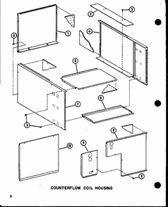 Counterflow Coil Housing (d67636-24/p67636-24c) (d67636-20/p67636-20c) (d67636-16/p67636-16c) Diagram and Parts List for ACFC30AOV-A P69328-3C Amana Air Conditioner
