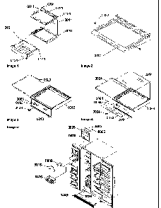 Crisper & Deli Assemblies And Toe Grille Diagram and Parts List for SXD520SL-P1182402WL  Amana Refrigerator