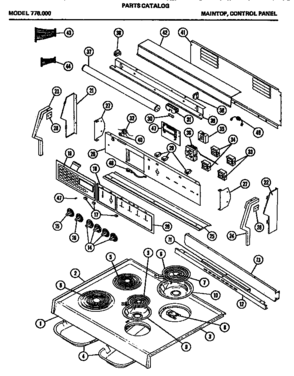 02 - MAINTOP Diagram and Parts List for 776000  Maytag Microwave Oven Combo