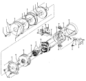 MOTOR ASSEMBLY Diagram and Parts List for S3285016  Hoover Upright Vacuum