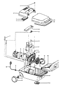 MAINHOUSING Diagram and Parts List for S3289---  Hoover Upright Vacuum