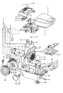 MAINHOUSING Diagram and Parts List for S3377050  Hoover Upright Vacuum