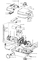 MAINHOUSING Diagram and Parts List for S3391---  Hoover Upright Vacuum