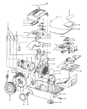 CORDREEL, MAINHOUSING Diagram and Parts List for S3503---  Hoover Upright Vacuum