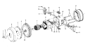 MOTOR ASSEMBLY Diagram and Parts List for S3575---  Hoover Upright Vacuum