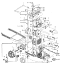 CORDREEL, MAINHOUSING Diagram and Parts List for S3595---  Hoover Upright Vacuum