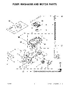 Pump, washarm and motor parts Diagram and Parts List for MDB9979SKZ0  Maytag Dishwasher