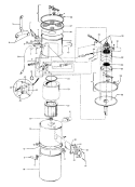 MAINHOUSING, MOTOR ASSEMBLY Diagram and Parts List for S5573---  Hoover Upright Vacuum