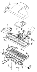 TURBINENOZZLE Diagram and Parts List for S5589---  Hoover Upright Vacuum