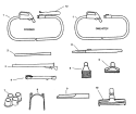 HOSE, CLEANINGTOOLS Diagram and Parts List for S5684035  Hoover Upright Vacuum