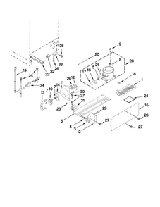 Unit Parts Diagram and Parts List for JUW248RBCX23  Jenn-Air Wine and Beverage Cooler