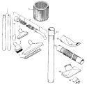 CLEANINGTOOLS Diagram and Parts List for S6543016  Hoover Upright Vacuum