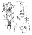 MAINHOUSING, MOTOR ASSEMBLY Diagram and Parts List for S6545600  Hoover Upright Vacuum