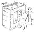 SHELL Diagram and Parts List for T1009-2  Hoover Washer