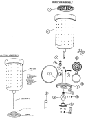 SPINCAN Diagram and Parts List for T1009-2  Hoover Washer