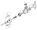 MOTOR ASSEMBLY Diagram and Parts List for U3345900  Hoover Upright Vacuum
