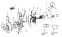 Part Location Diagram of H-37194050 Hoover Motor End Cap Without Headligh