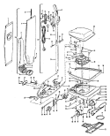 MAINBODY, HANDLE, OUTERBAG Diagram and Parts List for U4291021  Hoover Upright Vacuum