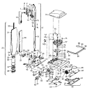 HANDLE, MAINBODY, HOOD Diagram and Parts List for U4417---  Hoover Upright Vacuum