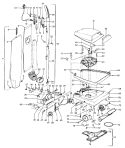 HANDLE, MAINBODY, OUTERBAG, HOOD Diagram and Parts List for U4519---  Hoover Upright Vacuum