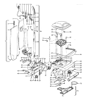 HANDLE, MAINBODY, OUTERBAG, HOOD Diagram and Parts List for U4531---  Hoover Upright Vacuum