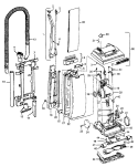 MAINBODY, HANDLE, OUTERBAG Diagram and Parts List for U5095920  Hoover Upright Vacuum