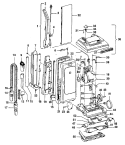 MAINBODY, HANDLE, OUTERBAG Diagram and Parts List for U5095980  Hoover Upright Vacuum