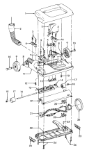 AGITATOR, MAINBODY Diagram and Parts List for U5433916  Hoover Upright Vacuum