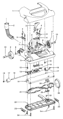AGITATOR, MAINBODY Diagram and Parts List for U5465909  Hoover Upright Vacuum
