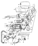 MOTOR, CLEANINGTOOLS, HANDLE, OUTERBAG Diagram and Parts List for U5469900  Hoover Range Hood