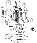 COMPLETE ASSEMBLY Diagram and Parts List for U5768900  Hoover Upright Vacuum
