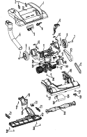 AGITATOR, MAINBODY Diagram and Parts List for U6445906  Hoover Upright Vacuum