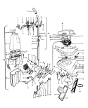 HANDLE, MAINBODY, OUTERBAG, HOOD Diagram and Parts List for U7063---  Hoover Upright Vacuum