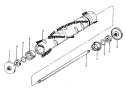 AGITATOR Diagram and Parts List for U7069008  Hoover Upright Vacuum