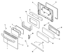 Part Location Diagram of 74011777 Whirlpool Door Handle
