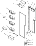 Part Location Diagram of 67003974 Whirlpool TRAY, DAIRY