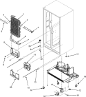 EVAPORATOR ASSY. / ROLLERS / WATER TANK Diagram and Parts List for GZ2626GEKS  Maytag Refrigerator