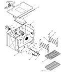 OVEN ASSEMBLY (LARGE) Diagram and Parts List for PRG4810NP  Jenn-Air Cooktop
