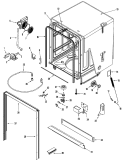 TUB Diagram and Parts List for NDB8630AWZ  Maytag Dishwasher