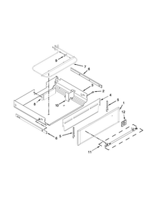 Drawer Parts Diagram and Parts List for MER8850DS0  Maytag Range