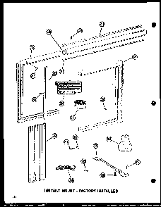 Instant Mount - Factory Installed Diagram and Parts List for 10-2NM P54974-2R Amana Air Conditioner