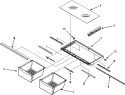 CRISPER ASSEMBLY Diagram and Parts List for G32526PEKS  Maytag Refrigerator