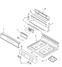 CONTROL PANEL / TOP ASSEMBLY Diagram and Parts List for CP31600ADV  Crosley Range