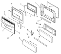 DOOR / DRAWER (STL) Diagram and Parts List for MGR4452ADS  Maytag Range