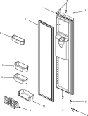 Part Location Diagram of 67003990 Whirlpool DOR-FIP White