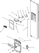 FOUNTAIN (GC2225GEKB / S / W) Diagram and Parts List for GC2225GEKB  Maytag Refrigerator